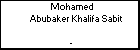 Mohamed Abubaker Khalifa Sabit