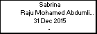 Sabrina Raju Mohamed Abdumlik -1