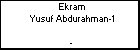 Ekram Yusuf Abdurahman-1