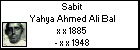 Sabit Yahya Ahmed Ali Bal