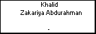 Khalid Zakariya Abdurahman